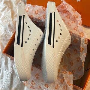 Rocket Dog White Perforated Slip On Comfort